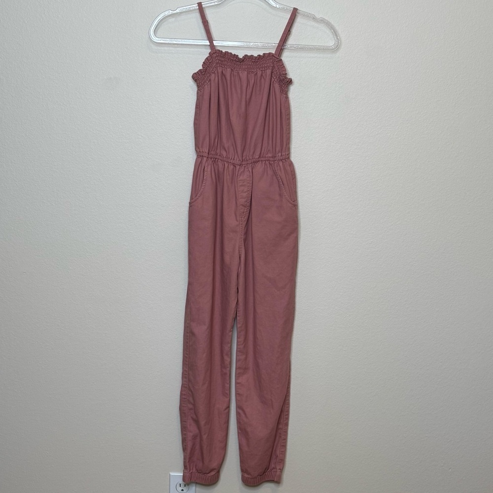 Abercrombie Kids Pink Jumpsuit with Tapered Jogger Cuffs 11/12